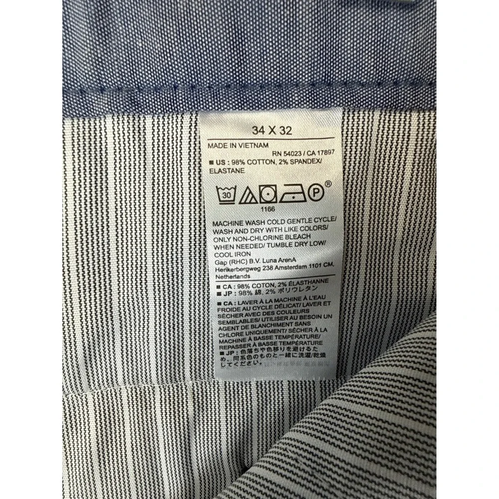 Banana Republic Relaxed Tapered Fit Pants‎ Mens 34x27 Altered Textured Gentleman